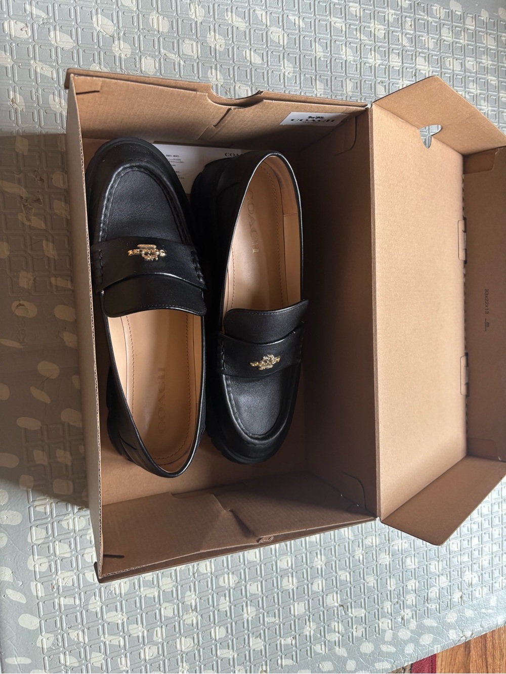 Coach Chunky Leather Loafers - Picture 7 of 8
